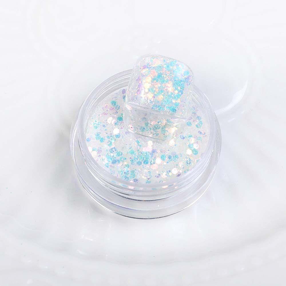 Needway Kuku Payet Wanita Warna-Warni Hexagons Manicure Aksesoris Hologram Glitter Kuku Glitter Serpihan
