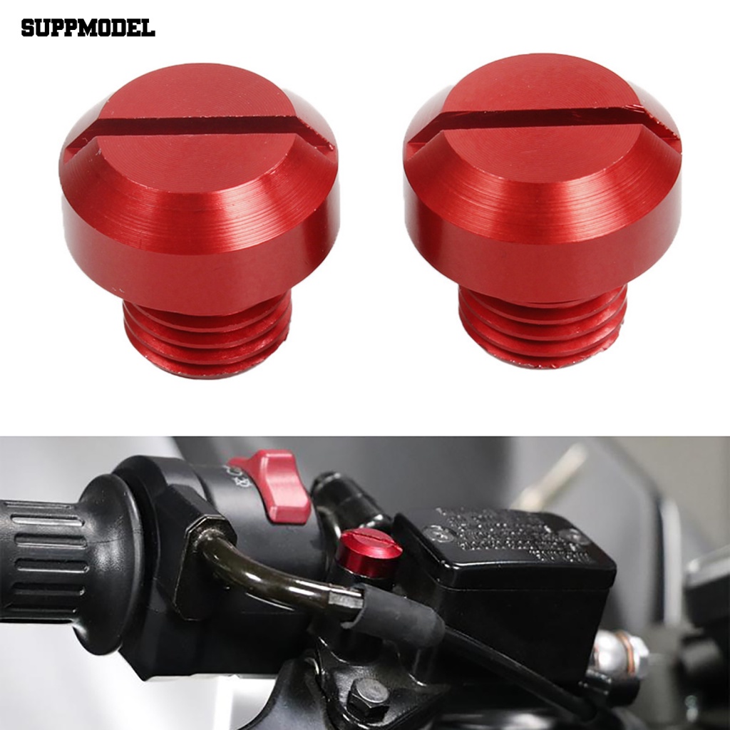 Suppmodel 2Pcs Sekrup Spion Motor Desain Minimalis M8 M10 Kaca Spion Drat Lubang Colokan Baut Mudah Dipasang Untuk Suzuki/Untuk Honda/Untuk Yamaha/Untuk Kawasaki