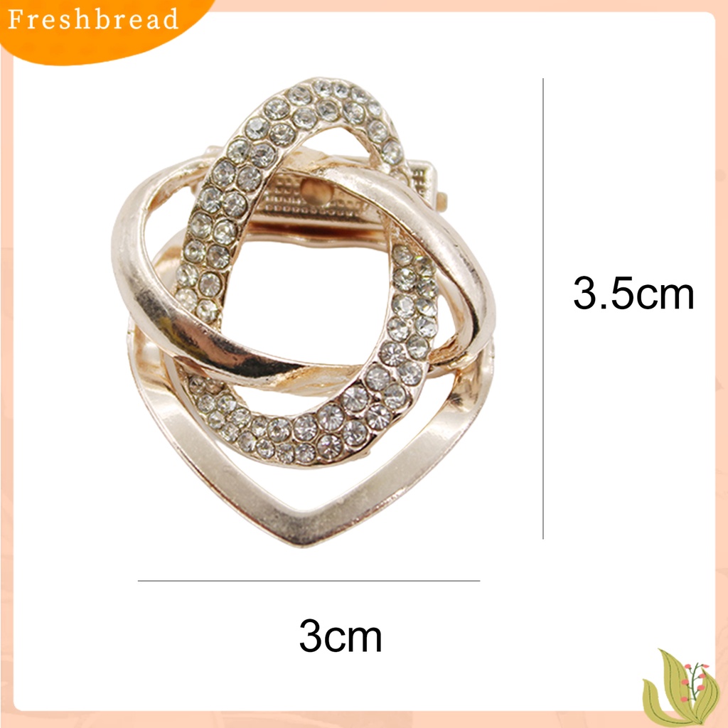 {In Stock} Bros Cincin Holder Syal Wanita Bahan Alloy Lapis Emas Kokoh Untuk Pakaian Sehari-Hari