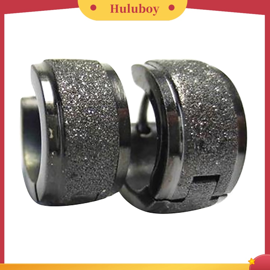 {Ready Stock} 1pasang Anting Hoop Huggie Anting Telinga Tusuk Baja Titanium Pria Wanita