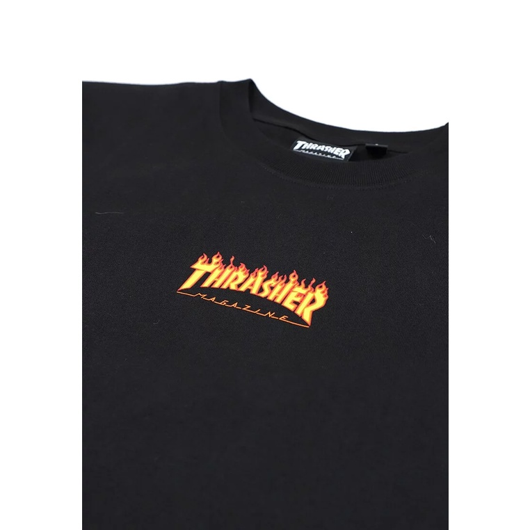 Thrasherr JLP Micro Flame Black Tee