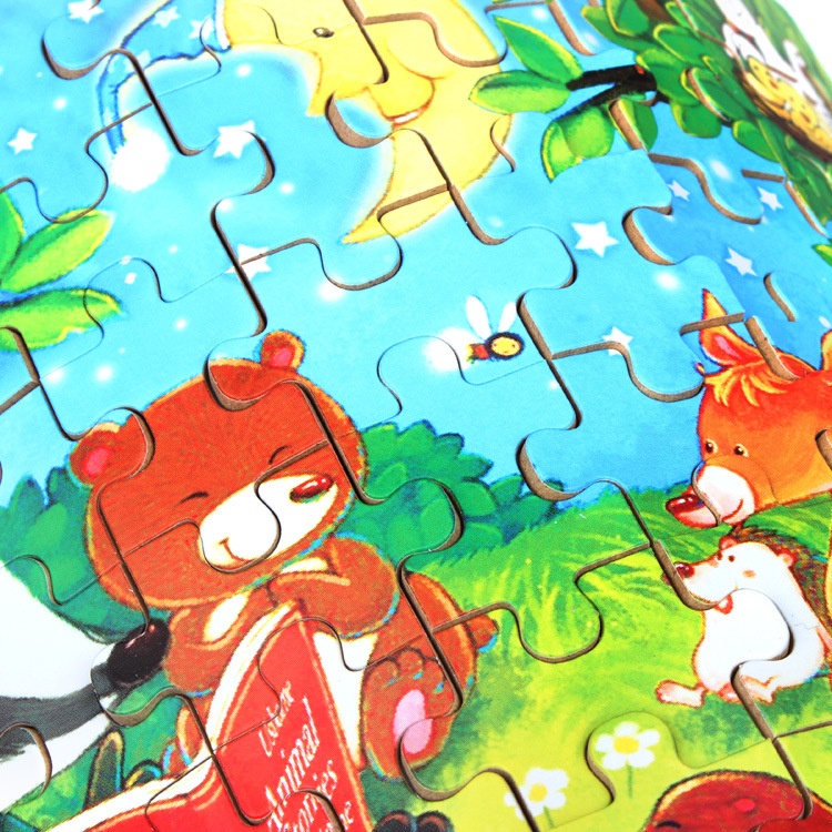 WE Puzzle Jigsaw Kayu 60pcs Kotak Kaleng Besi Puzzle Wooden 60pcs Mainan Edukasi Puzzle Jigsaw Kaleng