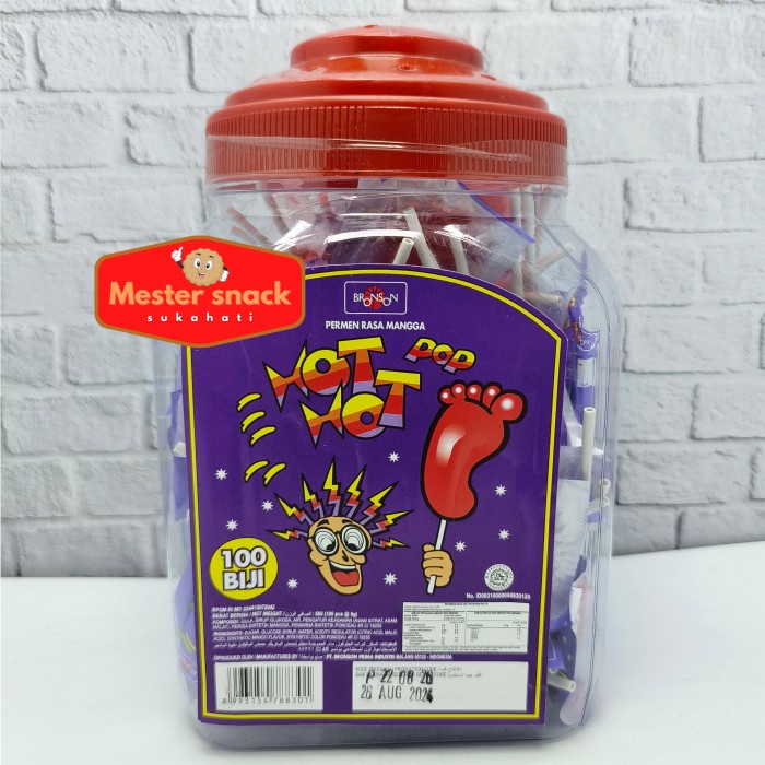 

✨NEW✨ -Permen Hot Kaki Toples (1 toples isi 100 pcs)- 1.1.23