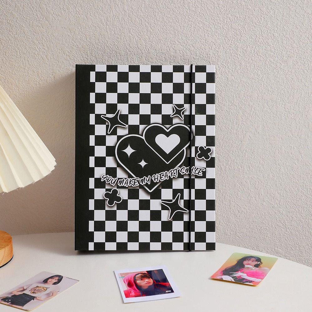 [Elegan] Photocard Collect Book Kawaii Stationery Jounral Cover Notebook A5 Binder Chasing Stars Card Holder