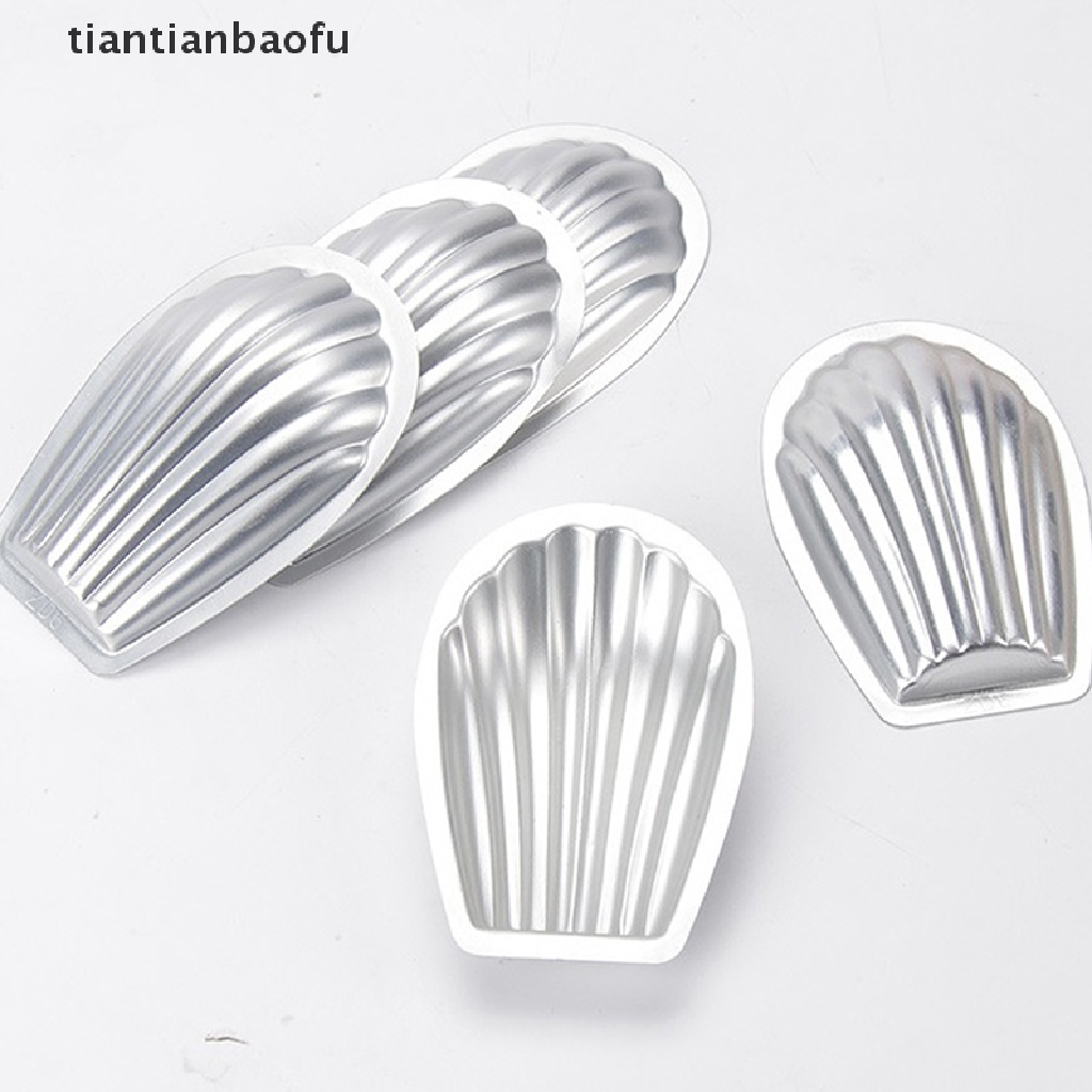 [tiantianbaofu] Cetakan Kue Baja Berbentuk Kerang Baking Cookie Biskuit Cetakan Bakeware Pan Mould Butik