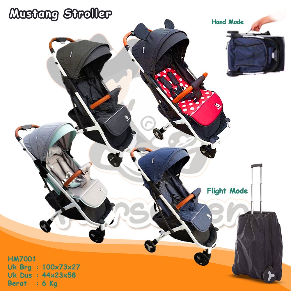Stroller Cabin Size Kabin Pesawat Lipat Kecil Mini New Born Perlengkapan Travel Traveling Travelling