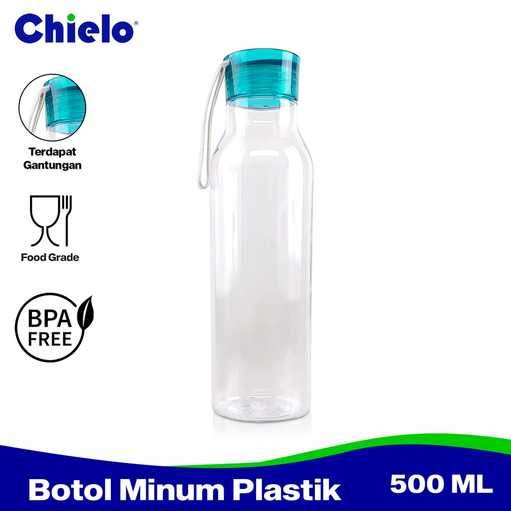 Chielo Botol Minum Tumbler Colada 500 Ml Plastik Transparan Water Bottle Bpa Free