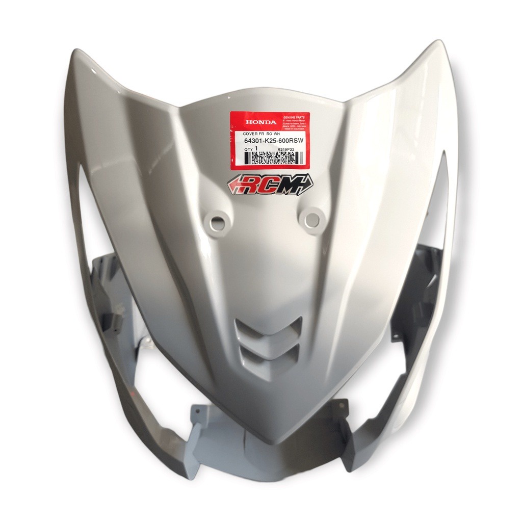 BODI BODY TEDENG TEBENG COVER FRONT PANEL TAMENG LAMPU DEPAN BEAT ESP PUTIH WHITE TULANG ORIGINAL AH