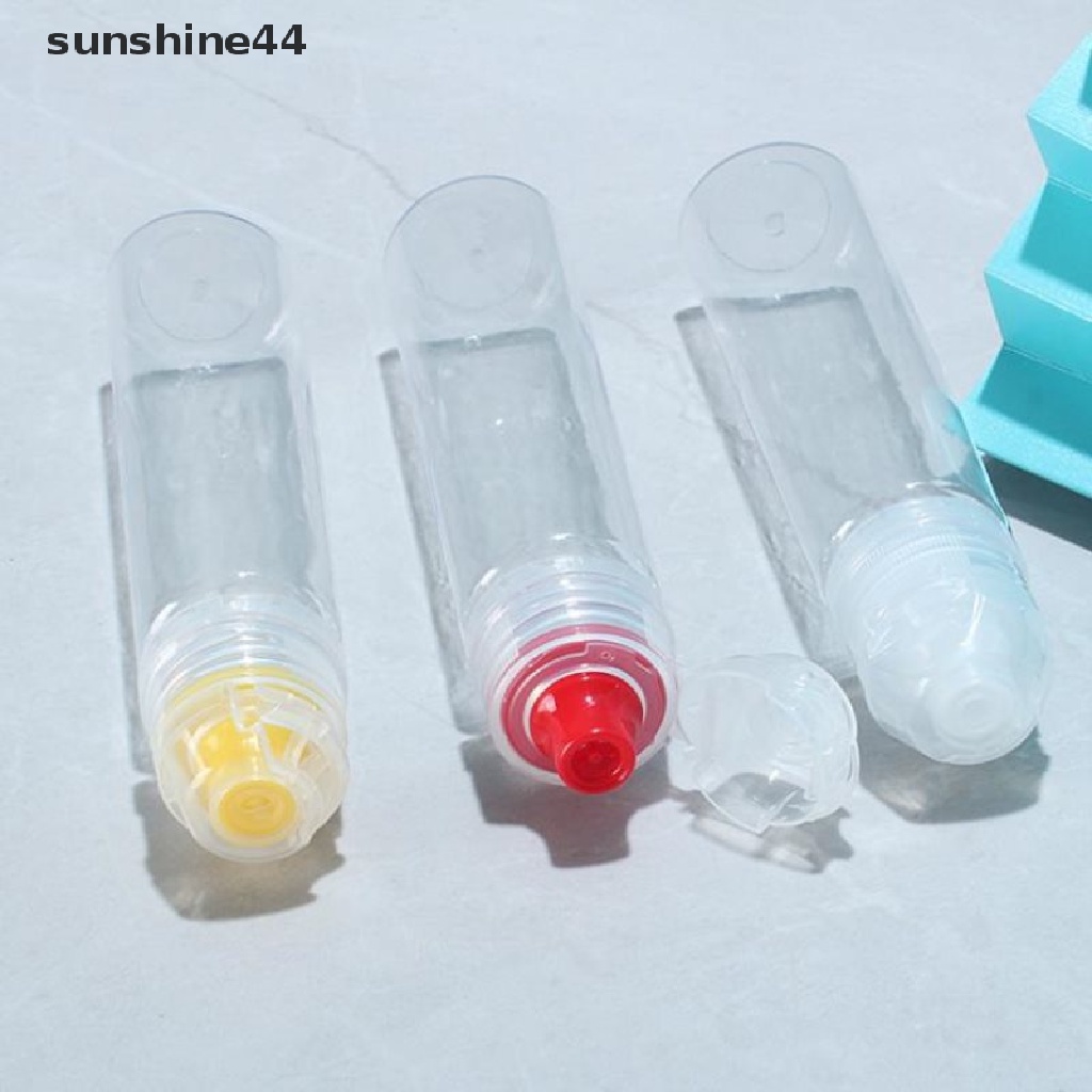 Sunshine Botol Pencet Plastik Dapur Dispenser Bumbu Tempat Salad Saos Kecap Madu ID