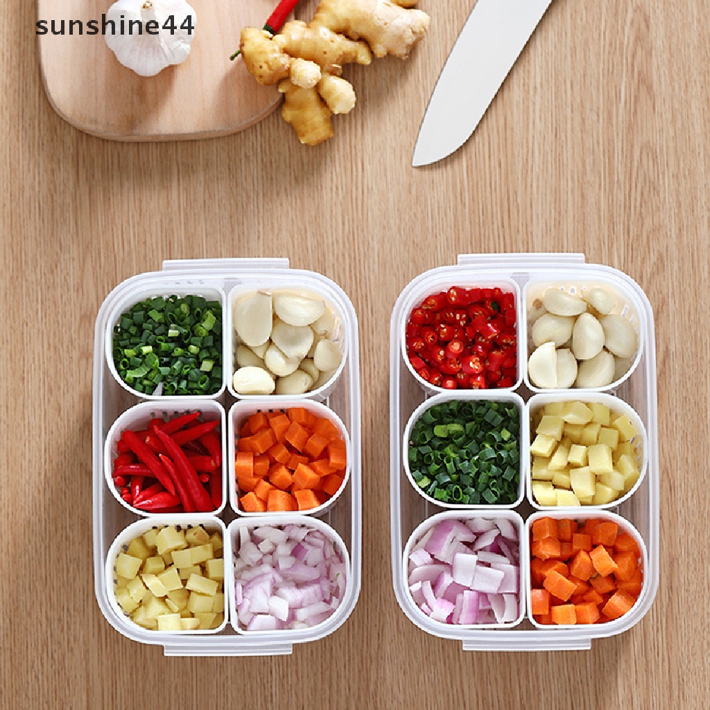 Sunshine Kulkas Saluran Makanan Fresh-keeping Box Jahe Bawang Putih Bawang Lada Kotak Penyimpanan ID