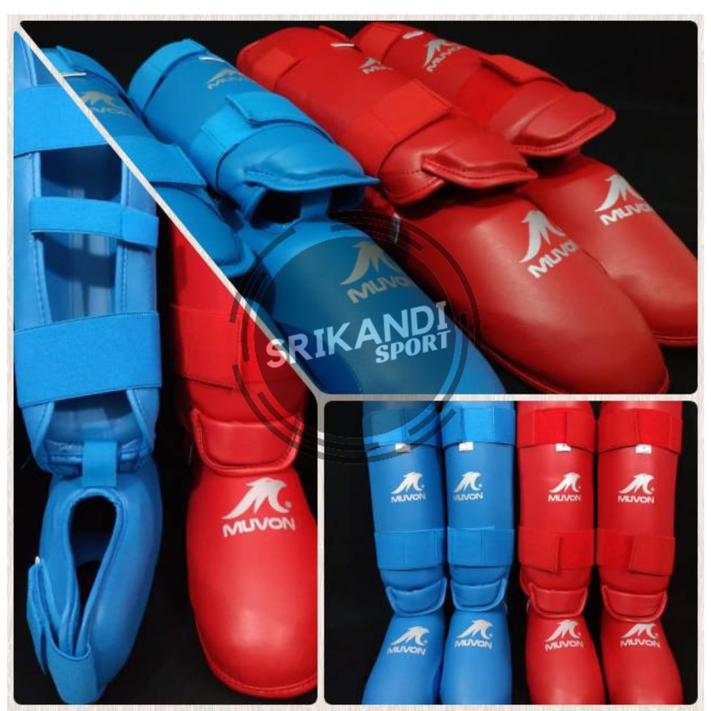 Foot Protector Karate MUVON BASIC Shinpad Pelindung Kaki Karate Sepatu Karate KUMITE MUVON Shinguard