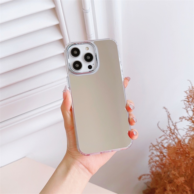 Kaca Cermin Rias Mirror Phone Case IPhone 11 12 13 14 Pro Max Plus X Xs Max Xr 7 8 Plus Case Cover