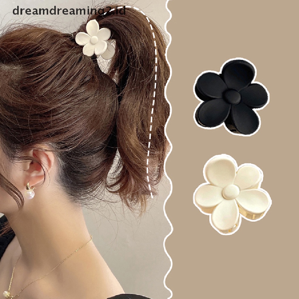 (hot) 3pcs/set Ponytail Tinggi Klip Hair Claw Wanita Bunga Jepit Rambut Aksesoris Rambut//