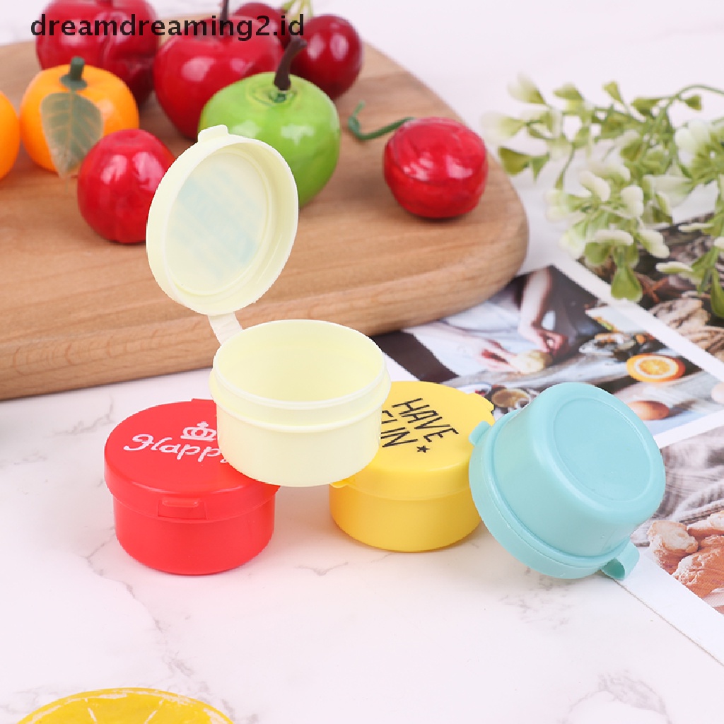 (hot) Botol Peras Bumbu Mini Salad Dressing Kecap Squeeze Jar Container Kotak Makan Portable Plastik//