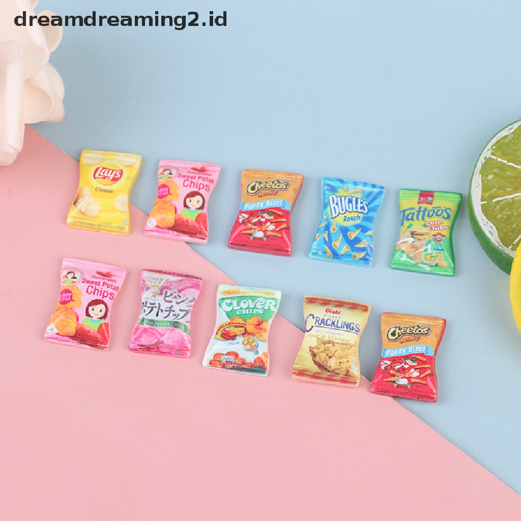 (hot) 10pcs 1: 12 1: 6rumah Boneka Miniatur Simulasi Permen Boneka Aksesoris Dapur//