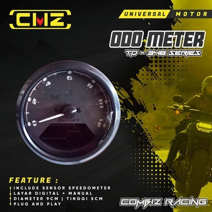 Speedometer Kilometer Rpm Babon Digital Led Cmz