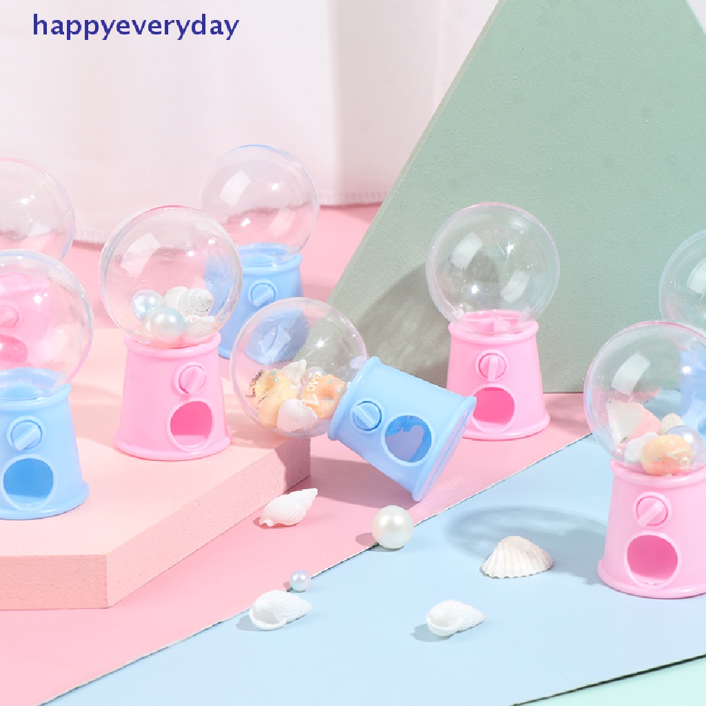 [happy] Mesin Permen Mini Bubble Gumball Dispenser Coin Bank Mainan Anak Hadiah Chrismas [ID]