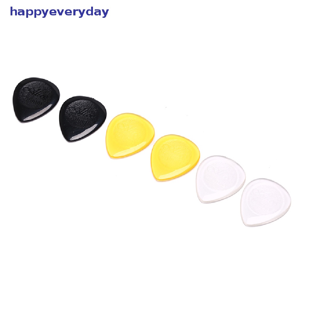[happy] 6pcs Pick Gitar Tahan Lama Untuk Gitar Elektrik Akustik bass clear plectrum [ID]