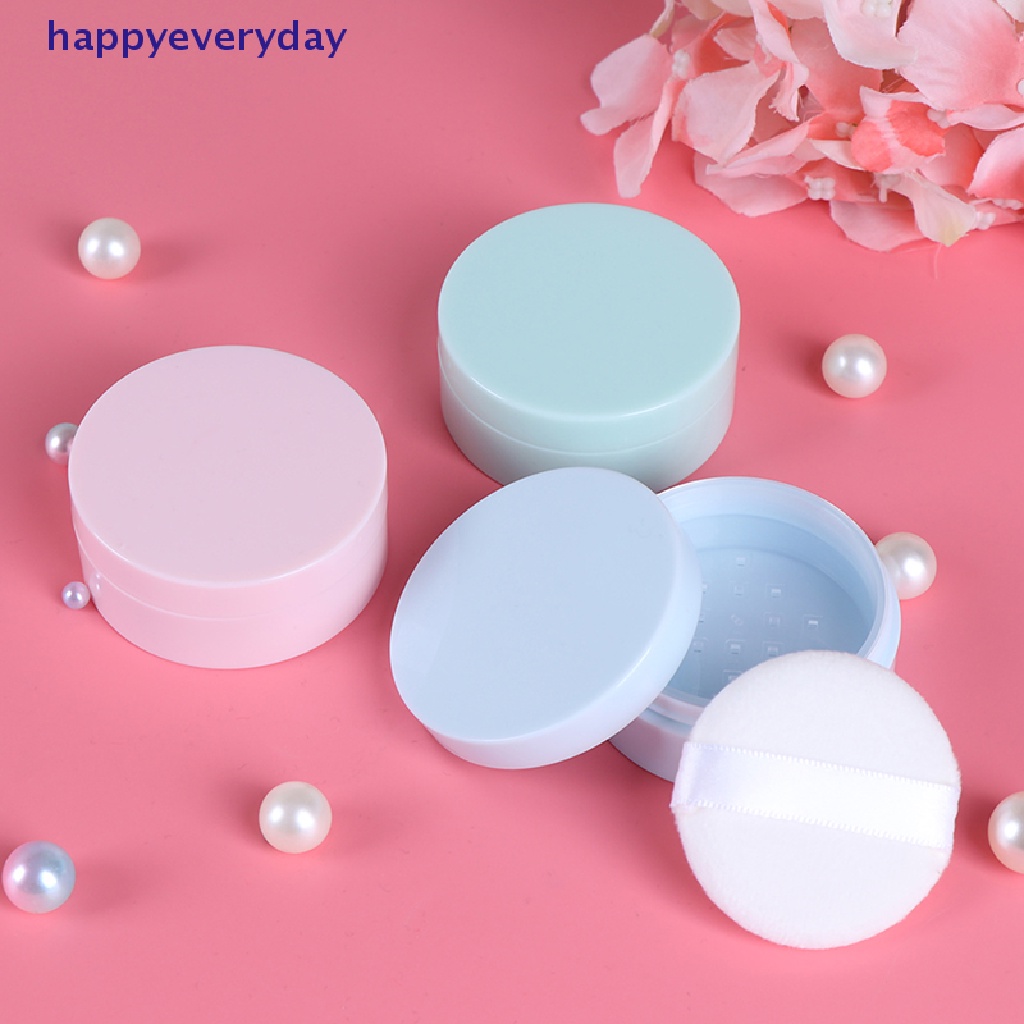 [happy] 50g Pot Kosong Longgar Dengan Saringan Kosmetik Makeup Jar Wadah Travel [ID]