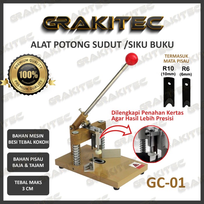 

Terlaris Vbn Mesin Potong Sudut Buku / Potong Siku Buku / Kertas