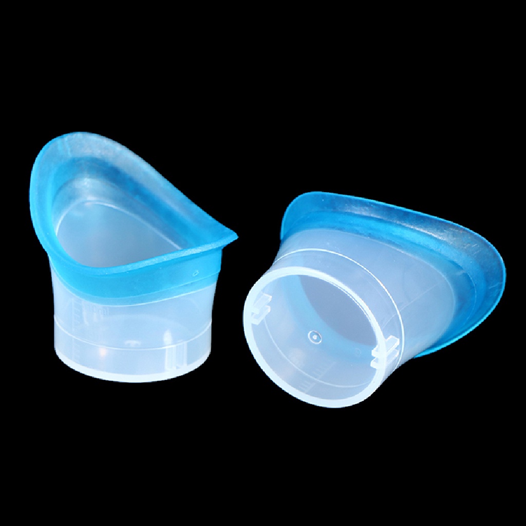 Deid 2pcs Gelas Cuci Mata Silikon Resuable Lembut Mata Mandi Cangkir Cuci Mata Gelas Martijn
