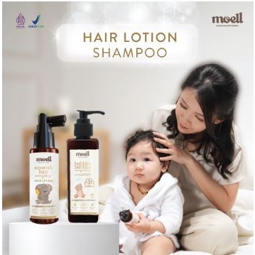 Shampo Moell Special Nourish Hair Everyday - Hair Lotion + Bubbles Bubbles Everywhere Shampoo / Natural Organic / SLS Free / Alkohol Free