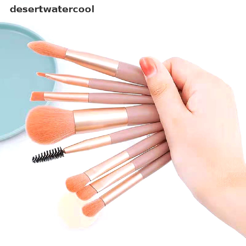 Deid 8Pcs Kuas Makeup Mini Portable Lembut Eyeshadow Blending Beauty Brush Tool Martijn