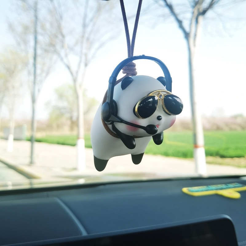 Cute Panda Tiger Car Pendant/Auto Spion Dekorasi Liontin Kreatif Ayunan Mobil Interior Decoraction Aksesoris