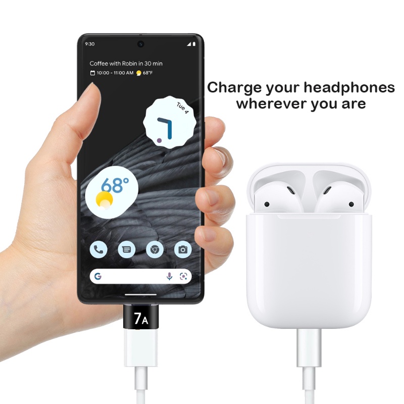 Adaptor Cas Tipe-C Ke USB3.0/Adaptor 7A Mini Alloy High-speed Untuk Laptop Tablet Handphone