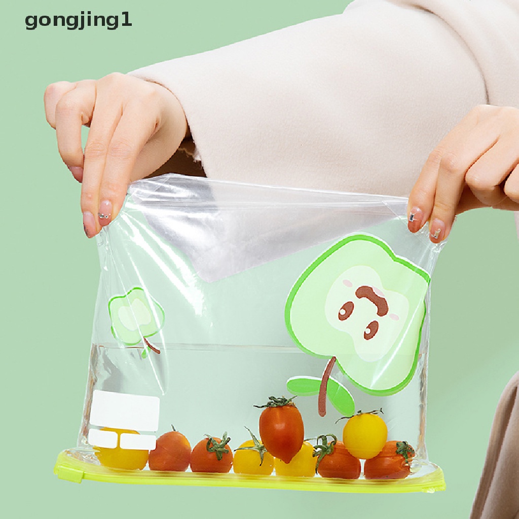 Ggg Reusable Zip Lock Bag Tas Penyimpanan Transparan Food Grade Dengan Zipper Sealing Wadah Plastik Travel Freezer Camping Dapur ID