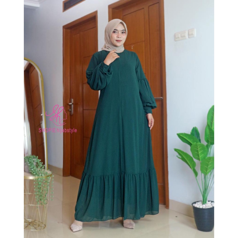 Rafa Dress -  Gamis Polos - Gamis Tanahabang Collection - Gamis Brukat - Gamis Seruti - Dress Pesta 