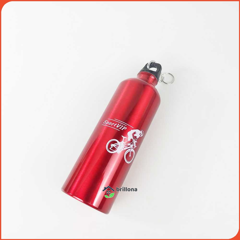 TaffSPORT Botol Minum Olahraga Aluminium 750ml Dengan Karabiner - H2GO