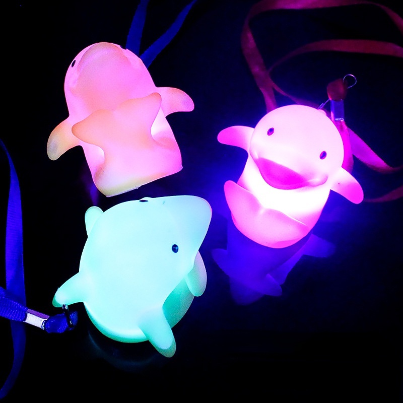 Enamel Ocean Series Flash Pendant LED Luminous Ocean Glow Kalung Hewan Laut Tali Gantung