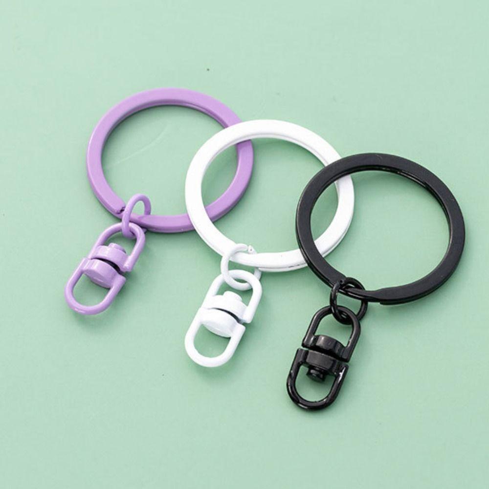 Needway Berputar Gesper Kunci Nyaman 10 Pcs Permen Warna Handmade Diy Perhiasan Warna Murni Keyring Aksesori