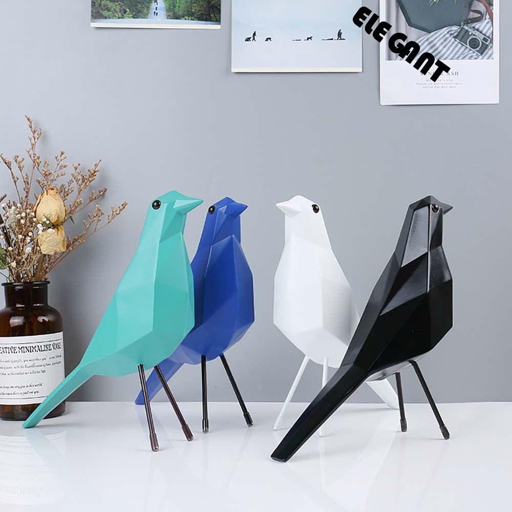 [Elegan] Patung Burung Indah Gaya Nordic Patung Burung Miniatur Hadiah Peace Pigeon Dekorasi Desktop Rumah