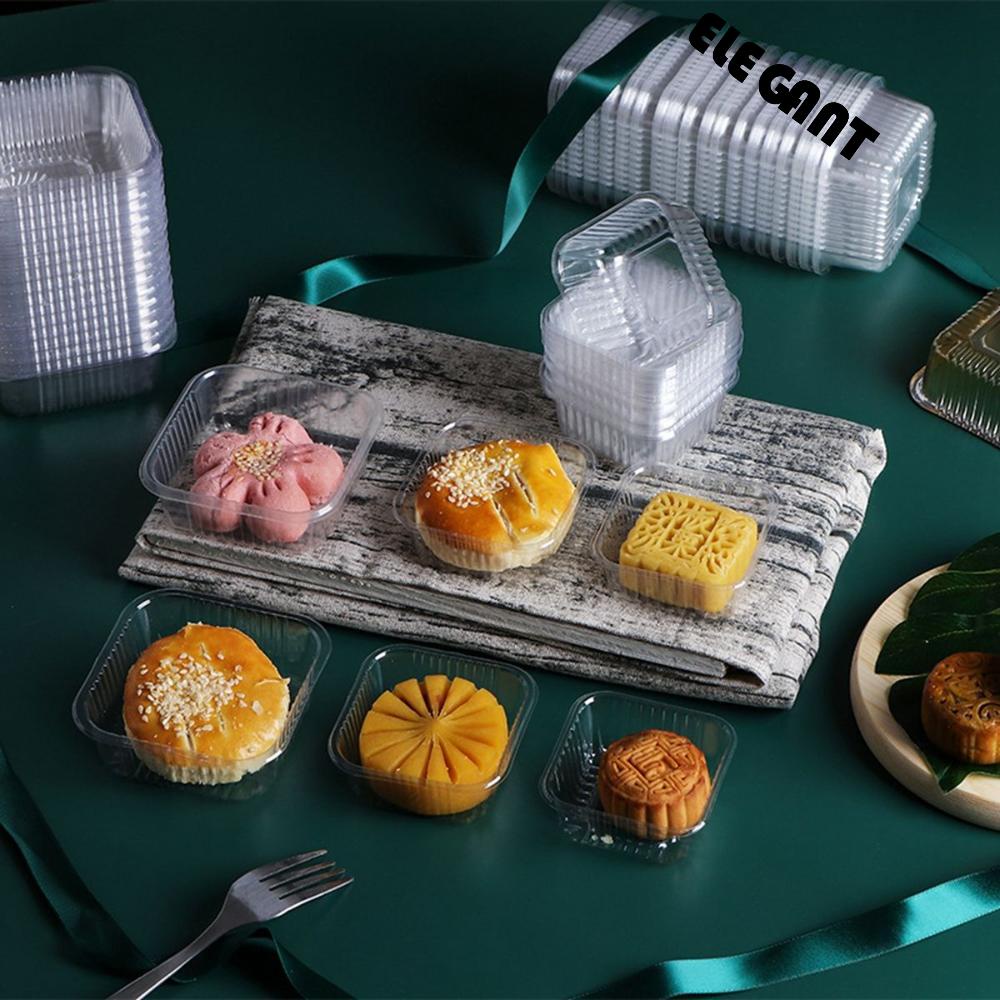 [Elegan] Tray Mooncake 100Pcs Wadah Cupcake Mousse Individu Sekali Pakai