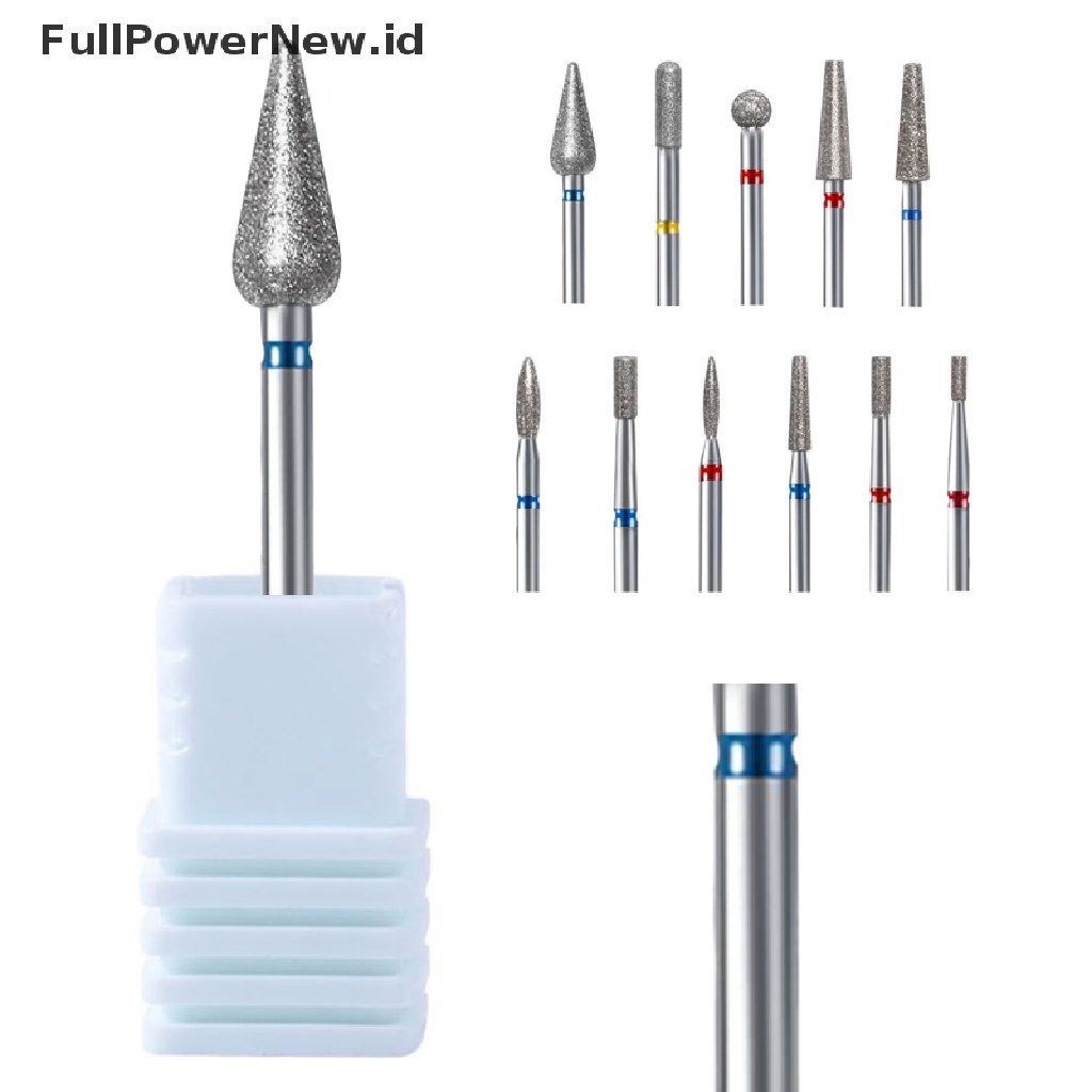 Power Diamond Mata Bor Kuku Pembersih Kutikula Manicure Pedicure Remover Tools ID