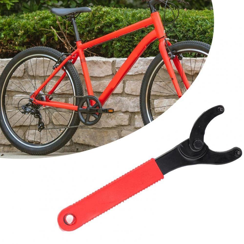 Agustina Kunci Sepeda Fixed-Gear Adjustable Sepeda Bawah Rantai Roda Engkol Bracket Sprocket Remover Tools Alat Pelepas Delapan Berbentuk Kunci Pas