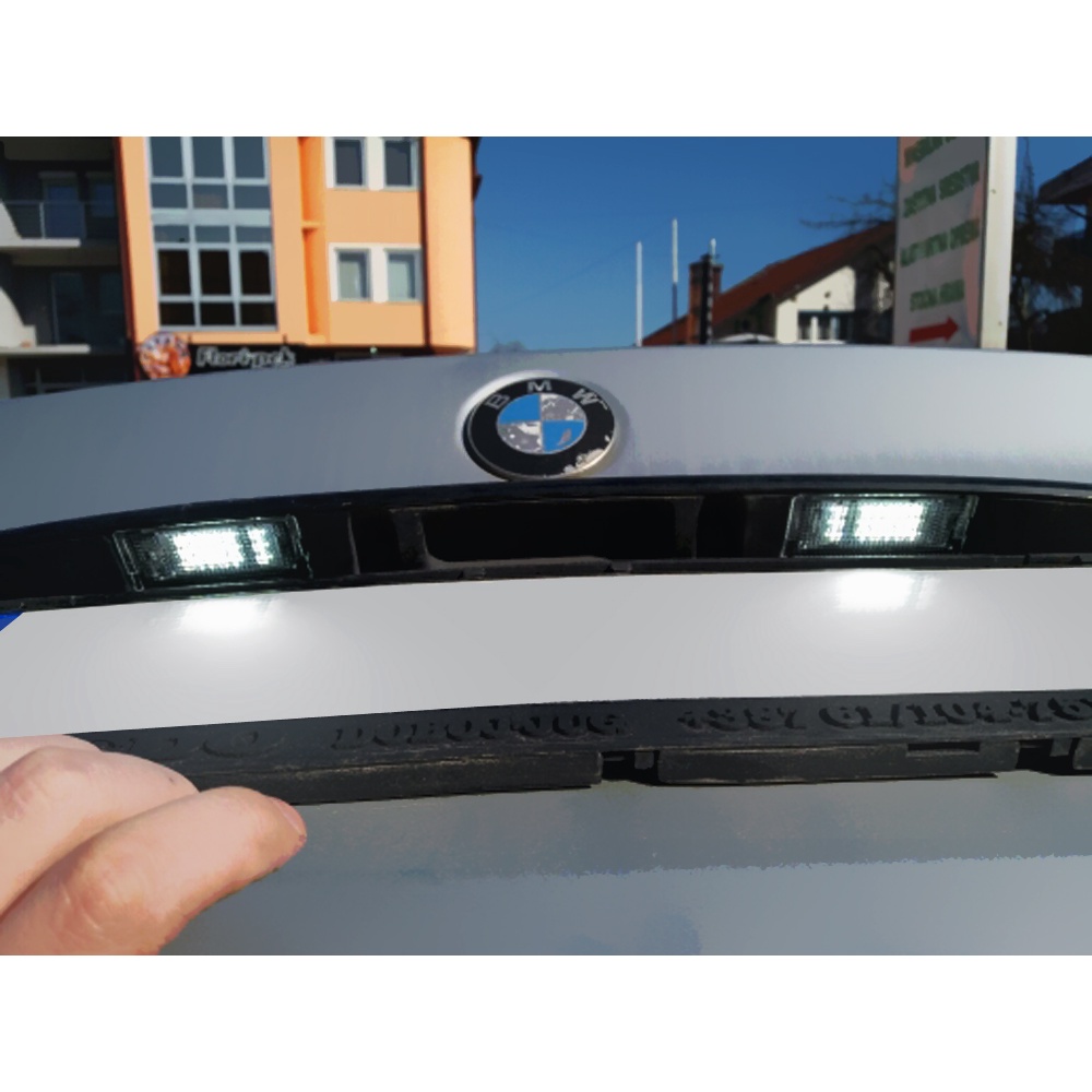 2pcs Putih Lampu Plat Nomor Plat LED Lampu Untuk BMW 3-Series E46 2pintu Facelift M3 Facelift 2004-2006