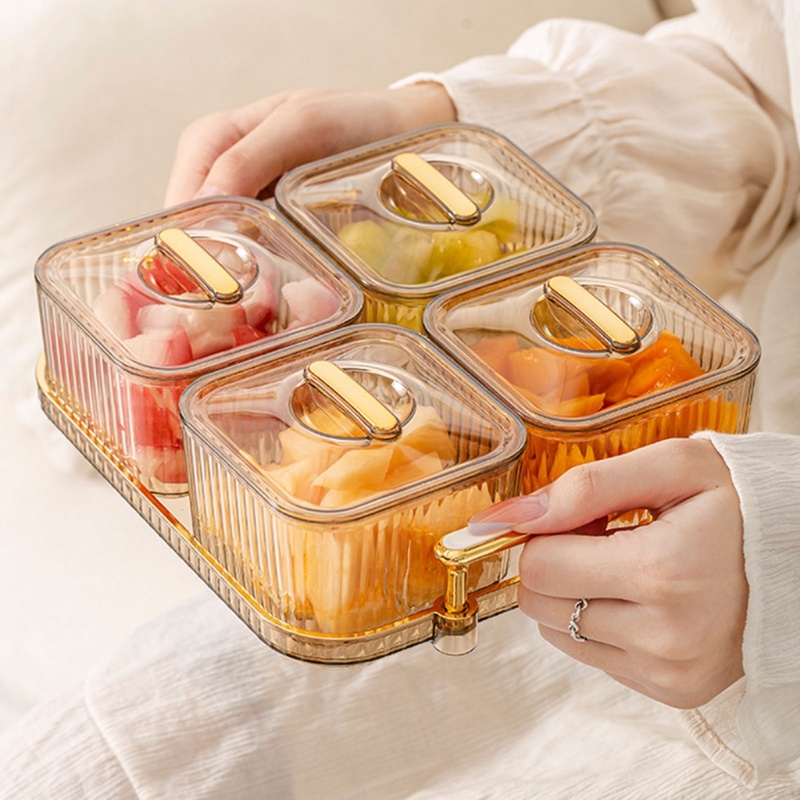 【COD】Mangkok Side Dish Appetizers 3/4/6 SET Nampan Toples Snack Nampan Tempat Saji Snack Cemilan