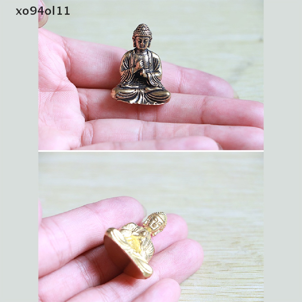 Xo Patung Miniatur shakyamuni Buddha Kuningan Murni Dekorasi Rumah Patung Miniatur OL