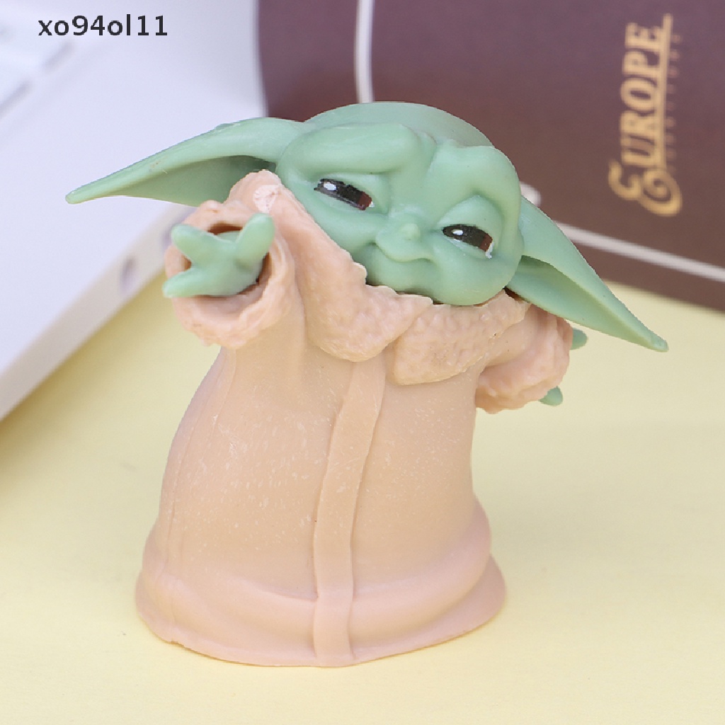 Xo 5Pcs/Set Baby Yoda Grogu Mandalorian Action Figure Mainan Yoda Baby Action Toys OL