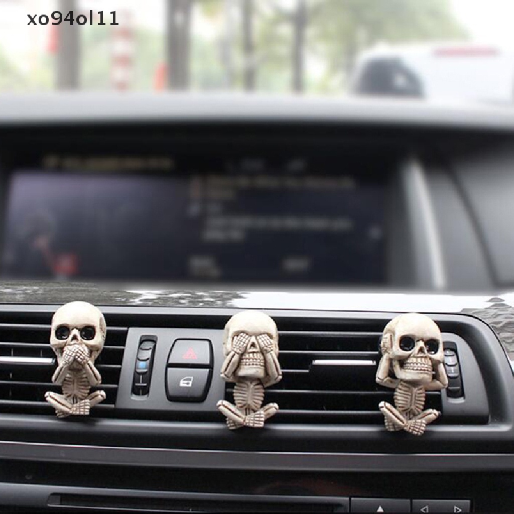 Patung XO Evil Satu Set Isi 3pcs Dengan Hiasan Outlet Udara Mobil Home Decor OL