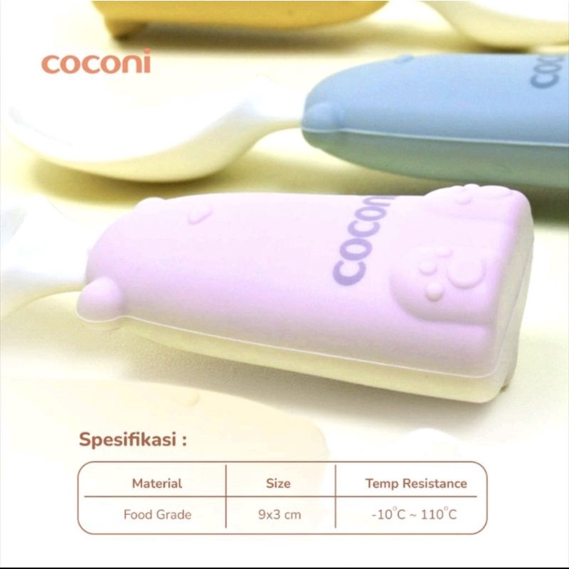 COCONI LITTE BEAR FORK&amp;SPOON SET/SENDOK MAKAN GARPU ANAK