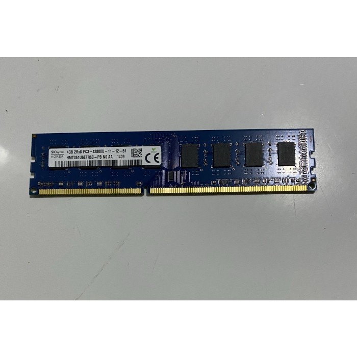 Memory ram ddr3 4gb 2rx8 hynix pc3-12800u utk pc branded