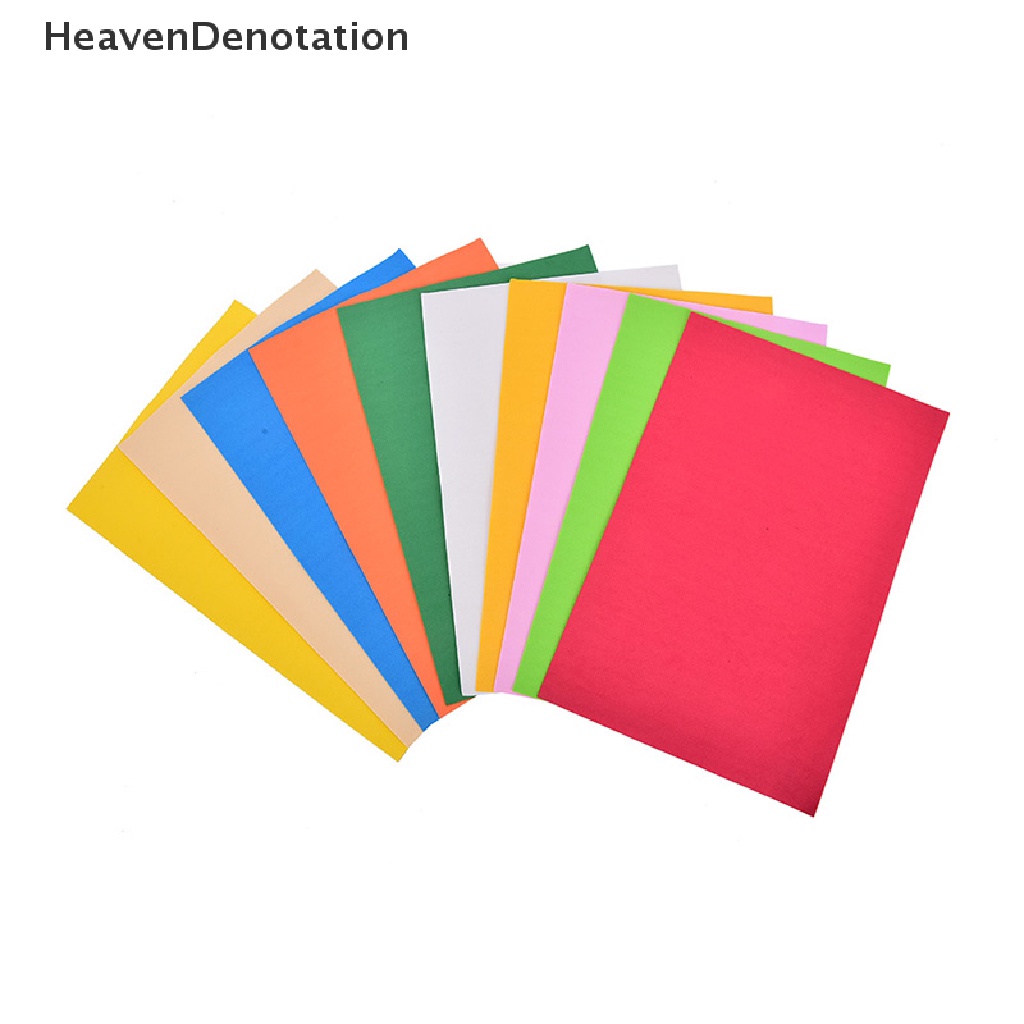 [HeavenDenotation] 10pcs/pack EVA Foam Lembaran Handmade Kertas Menyenangkan Anak Craft Hadiah 260x185x2mm HDV