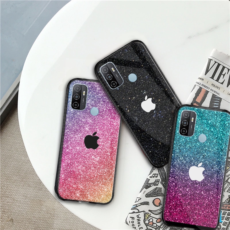 GLASS COD TERMURAH Case Kaca Oppo A53 - Kesing HP - Case HP - Casing HP - Casing Oppo - Casing HP Op