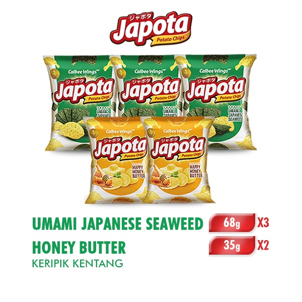 

Japota Umami Seaweed 3x68gr + Honey Butter 2x35gr