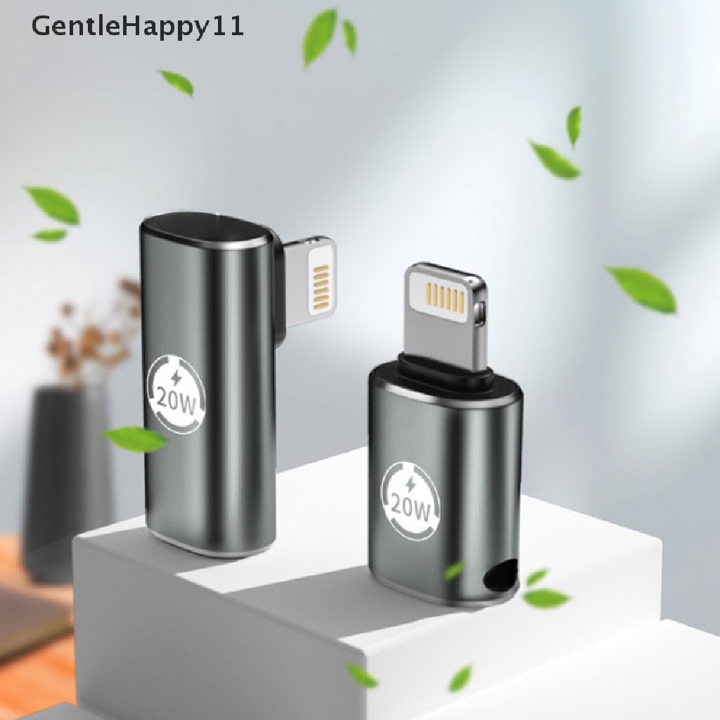 IPHONE Gentlehappy Adaptor Multi Fungsi Tipe-C Female To Lightning Male 20W Pengisian Cepat Adaptor Ponsel Ios Adapter Fast Charging Transfer Data Extension Converter Untuk Iphone11