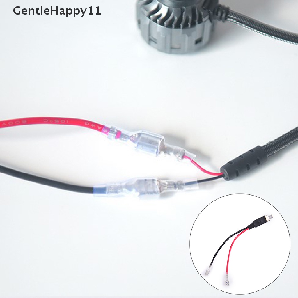 Gentlehappy 2X LED H1 Pengganti Single Converter Wiring Connector Jalur Konversi Kabel id